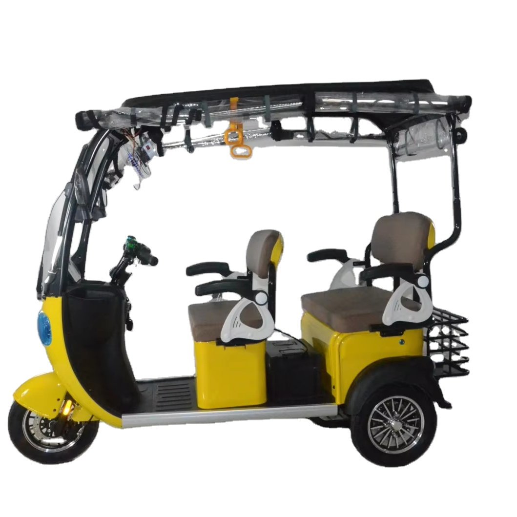 High quality closed 3 wheel electric tricycle 800W weatherproof design for old people or family use